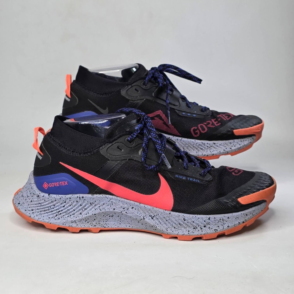 Nike Pegasus Trail 3 GORE-TEX Black Crimson Running Waterproof Shoes Women's 10